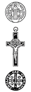 Croix et médaille de Saint-Benoît